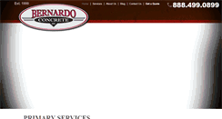 Desktop Screenshot of bernardoconcrete.com